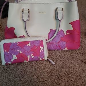 Vera Bradley leather collection w/matching wallet